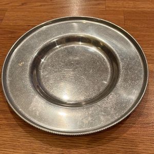 Vintage MCM B W Buenilum Aluminum Platter Made in USA